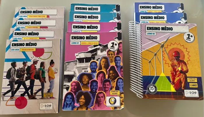 Livros NOVOS Ensino Médio 1ª Série SAE Digital - Completo!
