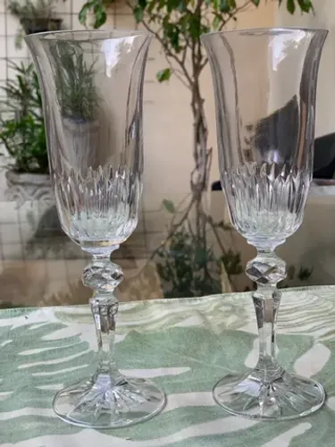 Jogo de taças Cristal p/ Champagne