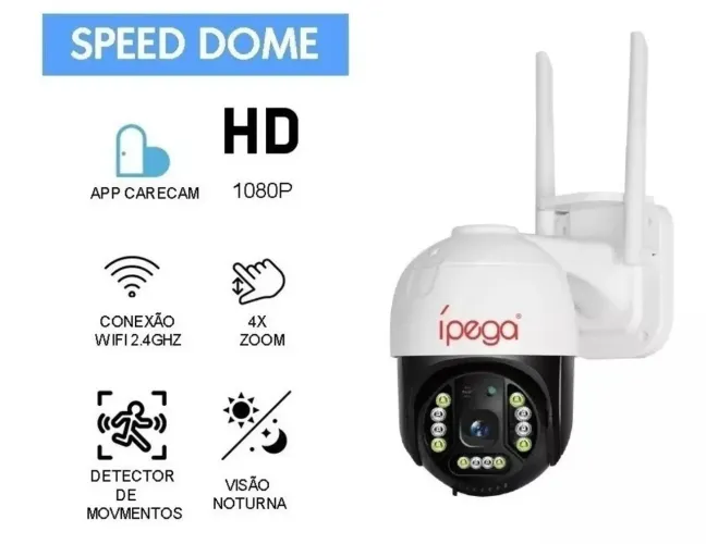 Câmera de segurança ip wi-fi speed dome