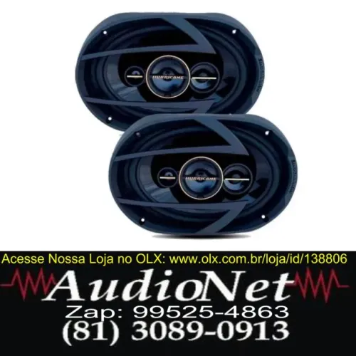 Alto Falante Hurricane Quadriaxial Aurum 6x9pol 260w Rms Novo