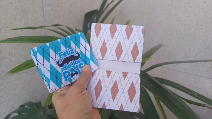 Porta cartões para brindes dia dos pais 