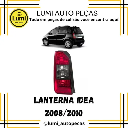 Lanterna Fiat Idea Grade Preta 2006/2010 - Nova