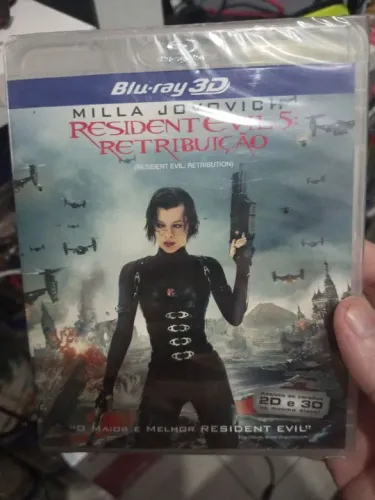 Blu Ray resident evil retribuição 2d e 3d lacrado