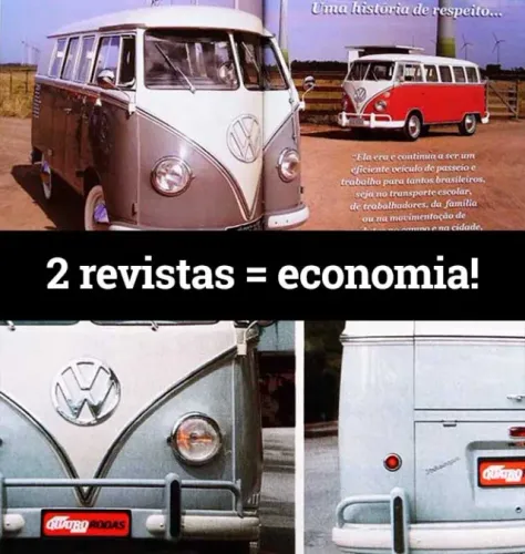 Kombi corujinha - 2 revistas Quatro Rodas e Classic Show