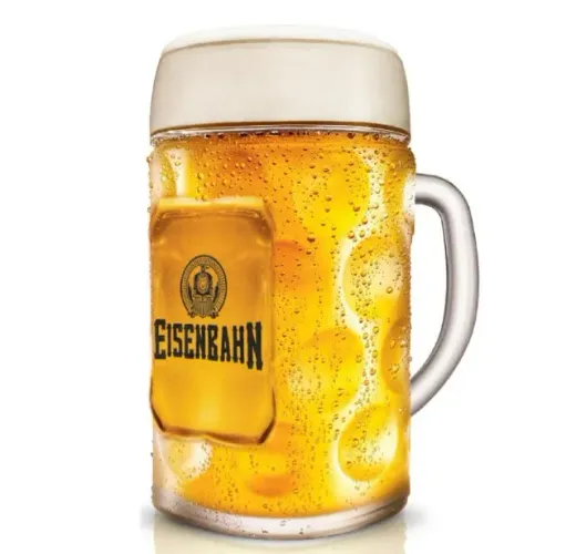 Caneca de Vidro Eisenbahn para Cerveja 1Litro