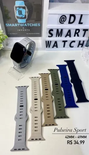 Pulseira Oceano SPORT de Silicone para Smartwatches 42mm a 49mm - Novas
