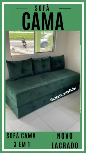 Sofá Cama - direto de fábrica conforto e praticidade.