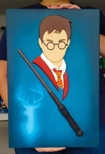 Quadro Harry Potter - Varinha
