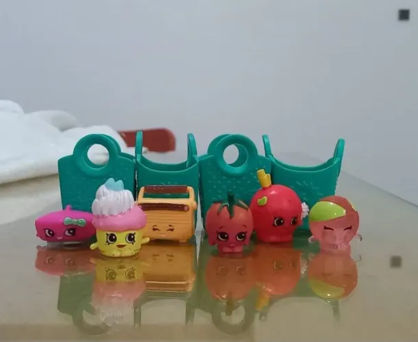 Shoopkins Sortidos + 4 sacolas de compras - Original série 3