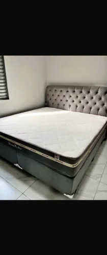 Cama box Queen Colchão e Base NovA