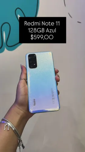 Redmi Note 11 / 128GB / Azul / R$599,00