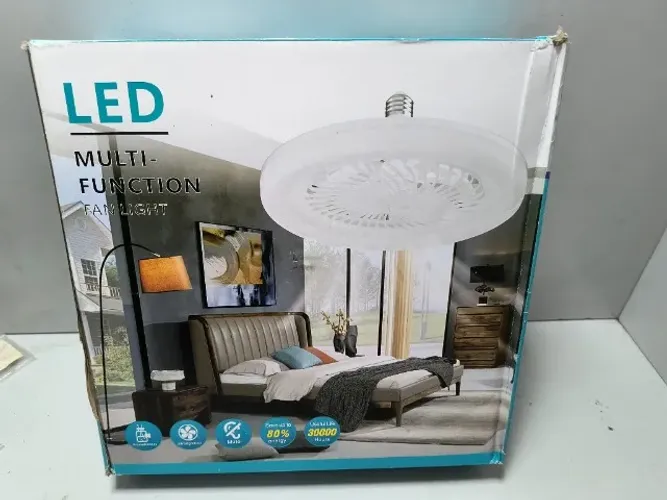 Ventilador Silencioso de Teto Lampadas Luminaria Led Rgd Bran Fan Light