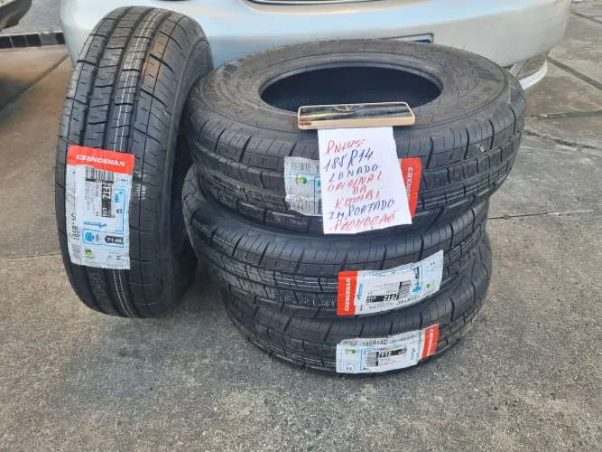 Pneus 185R14 cargo para Kombi - Importados