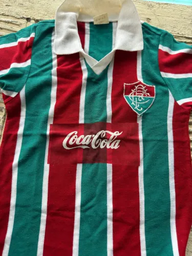 camisa Fluminense infantil retrô coca cola