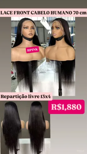 LACE FRONT CABELO HUMANO 70 cm 