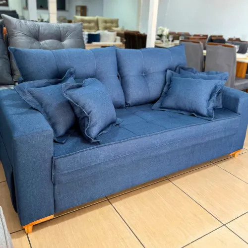 Sofá Cama Azul - Conforto e Estilo para sua Casa
