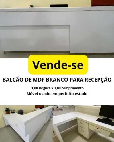 Balcão de MDF para recepção