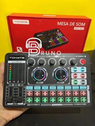 Mesa de Som Live Mixer Tomate MPS-002
