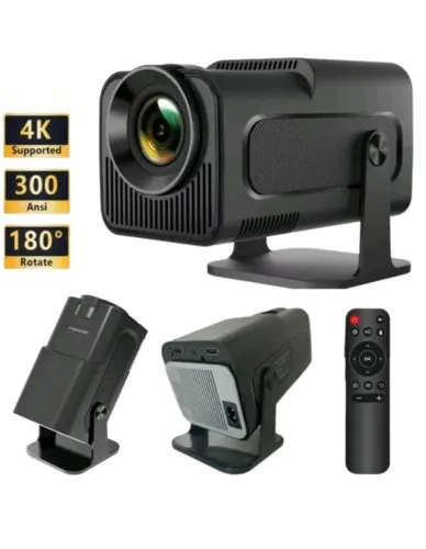 Projetor 4K Hy320 Wifi Hd390 Android Smart Tv Cinema Gamer