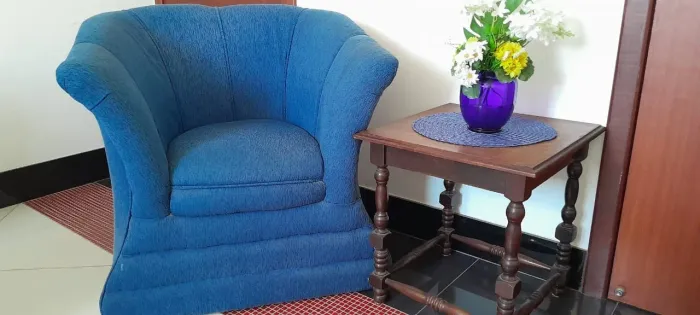 Poltrona Azul Confortável