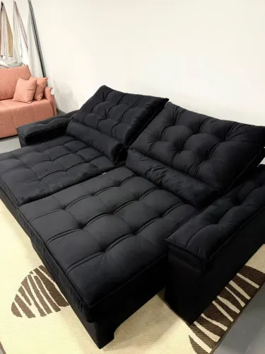 Sofá Retrátil e Reclinável 2 Lugares (Novo) Entrega Grátis!