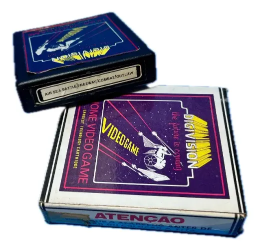 Cartucho 4 Em 1 Para Atari 2600 Digivision com caixa Dactar CCE