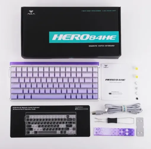 Teclado Magnético Aula hero 84 HE (cor: roxo