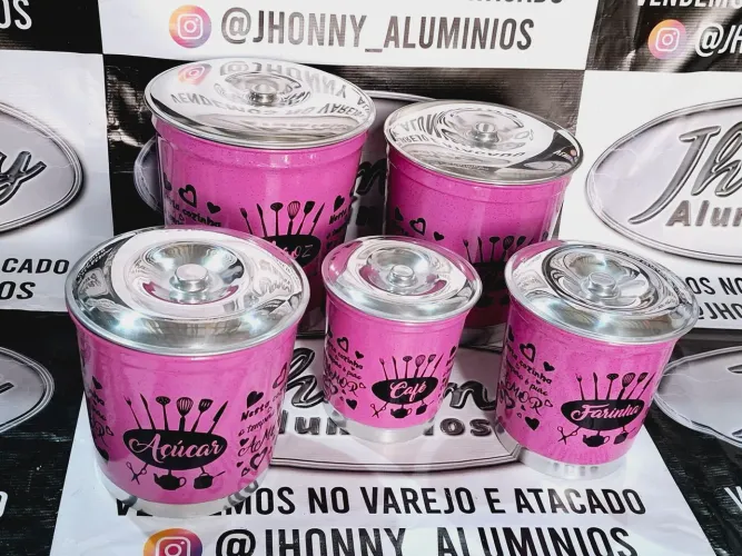 Mantimentos coloridos 5 peças 