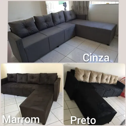 SOFÁ 4 LUGARES com CHAISE GRANDE!! Super OFERTA!!