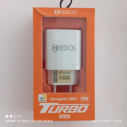 Carregador turbo 18W HRebos 