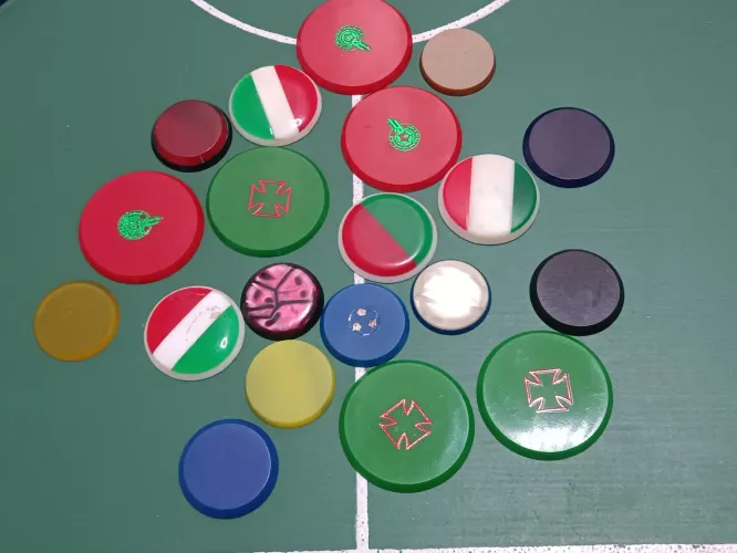 Lote 20 botões futebol de mesa 