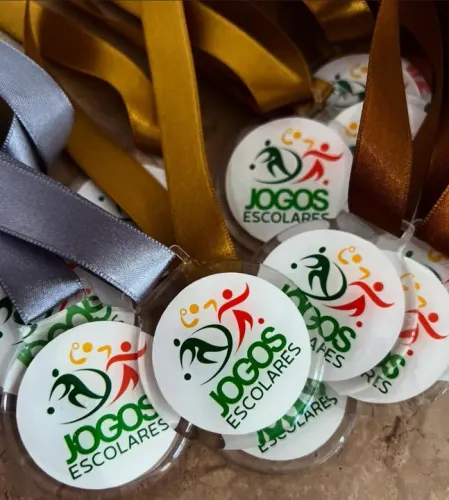 Medalha resina com resina epóxi personalizada