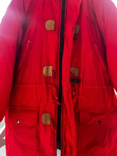 Casaco Vermelho e azul dupla face top 