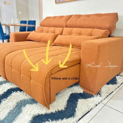 Sofá Retrátil e reclinável Novo e Confortável
