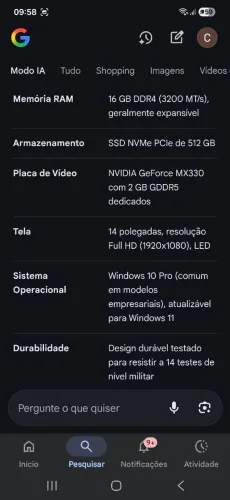 Notebook dell vostro 5402