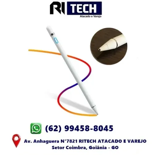 Caneta Stylus Universal Para Tablet E Smartphone Android Ios