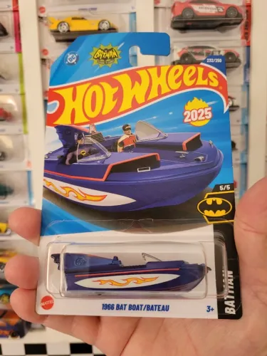 1966 Bat Boat / Bateau Batman Batmobile Temático Hot Wheels.