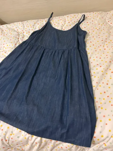 Vestido jeans curto de verão POOL JEANS