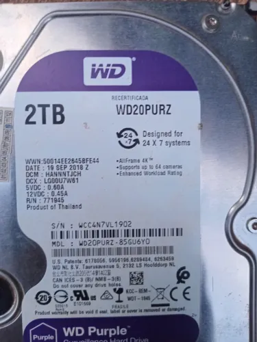 HD 2TB Sata Western Digital