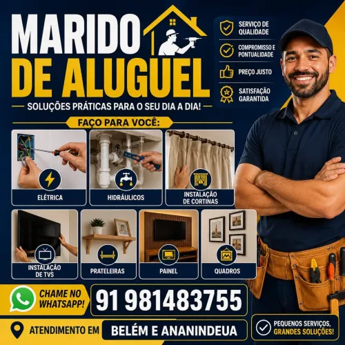 Marido de Aluguel em Belém e Ananindeua | Serviços de Qualidade Whatssap/ *