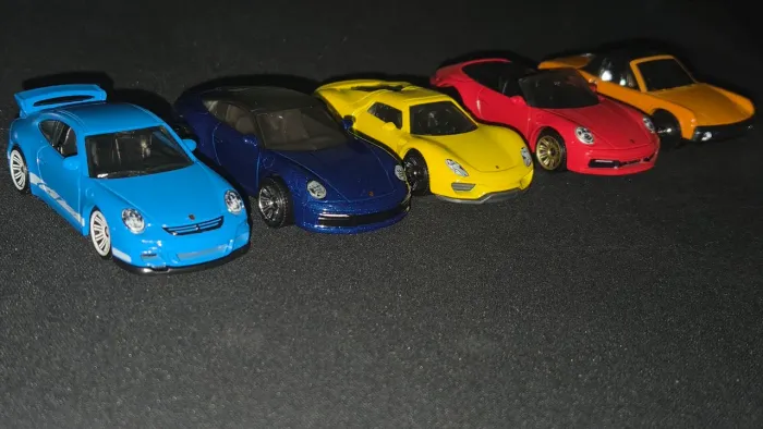 Five pack Porsche matchbox loose