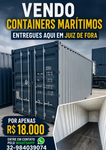 Vendo containers marítimos e metálicos 
