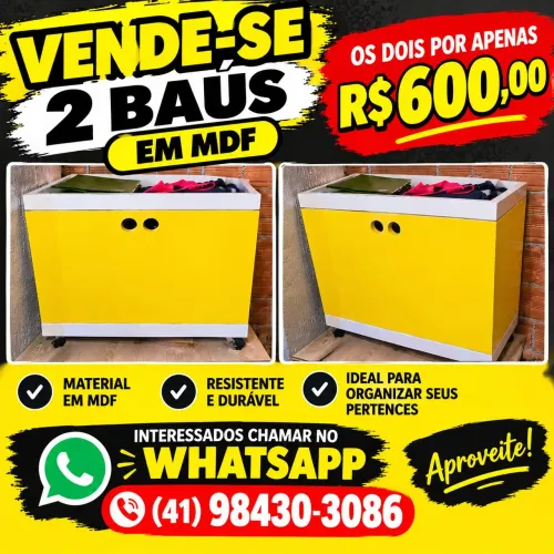 Baú em MDF