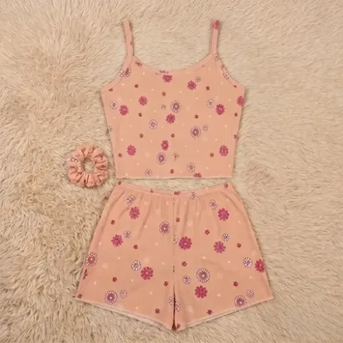 Baby Doll em tecido Suede Canelado Varias estampas + Prendedor de cabelo de brinde