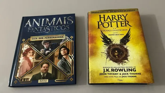 Livros Harry Potter Criança Amaldiçoada + Guia Animais Fantásticos