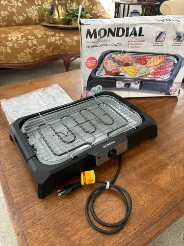 Churrasqueira Elétrica Mondial Ch-05 Preta 1800w