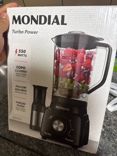 Liquidificador Mondial 550W Novo