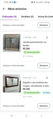 Janela para banheiro completa NOVA