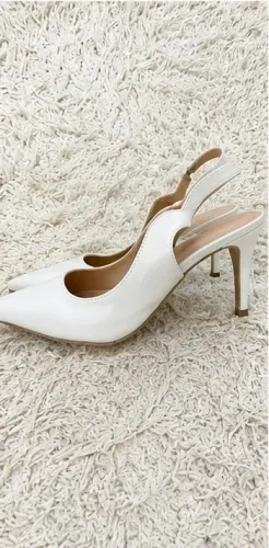 Sandália Scarpin Constance Branca Nova - Nunca Usada
