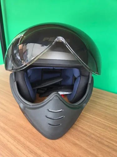 capacete peels F21 North preto fosco tamanho 58 - viseira fumê